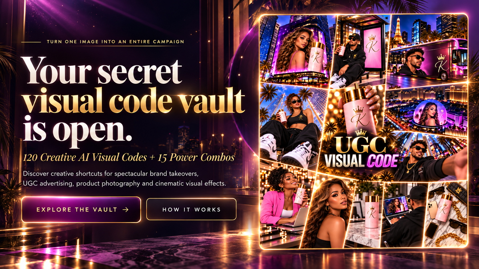 Your secret visual code vault is open — 120 Creative AI Visual Codes + 15 Power Combos